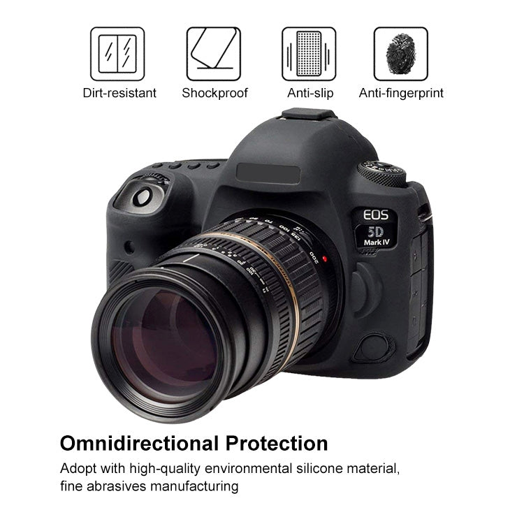 PULUZ Soft Silicone Protective Case for Canon EOS 5D Mark IV(Black) - free shipping - PMC TechLife - Order now!