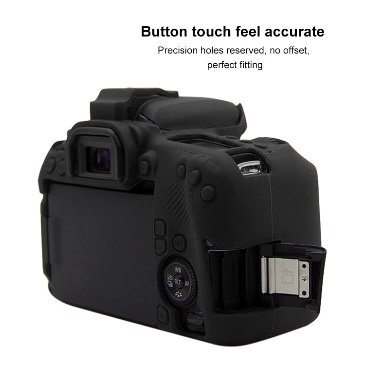 PULUZ Soft Silicone Protective Case for Canon EOS 77D(Black) - free shipping - PMC TechLife - Order now!