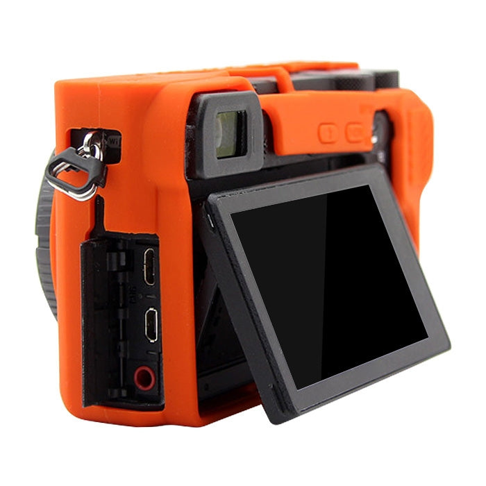 PULUZ Soft Silicone Protective Case for Sony ILCE-6500(Orange) - free shipping - PMC TechLife - Order now!