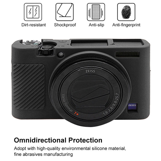 PULUZ Soft Silicone Protective Case for Sony RX100 III / IV / V(Black) - Protective Case by PULUZ | Online Shopping South Africa | PMC TechLife | Buy Now Pay Later Mobicred