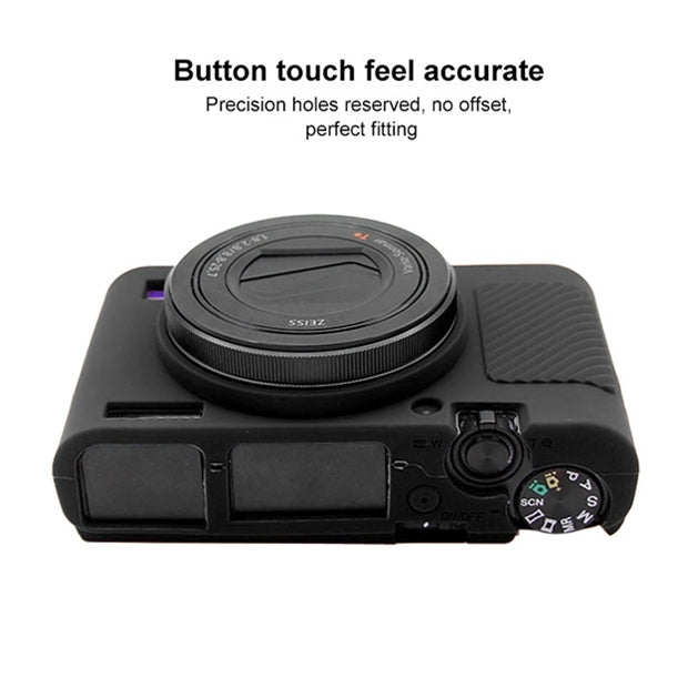 PULUZ Soft Silicone Protective Case for Sony RX100 III / IV / V(Black) - Protective Case by PULUZ | Online Shopping South Africa | PMC TechLife | Buy Now Pay Later Mobicred