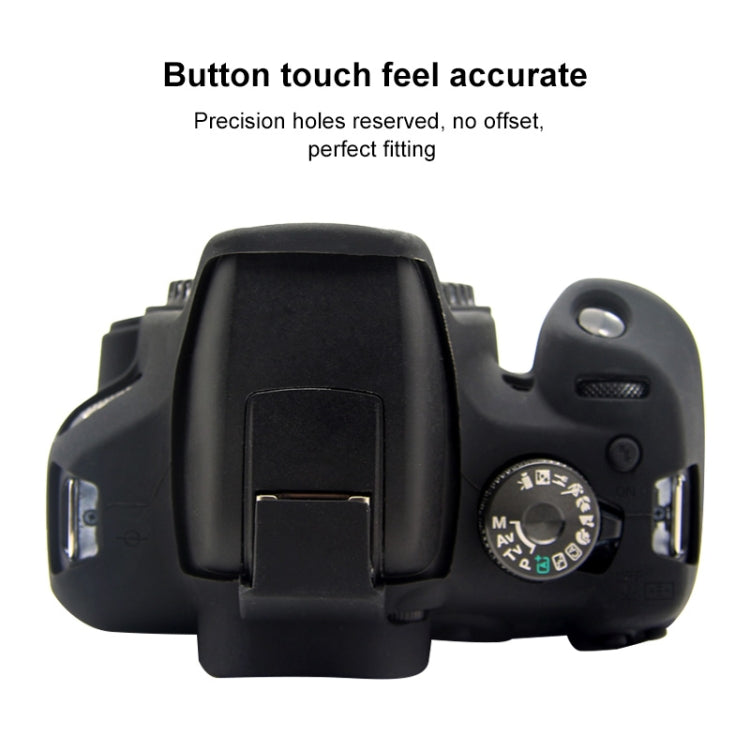 PULUZ Soft Silicone Protective Case for Canon EOS 1300D / 1500D(Black) - Protective Case by PULUZ | Online Shopping South Africa | PMC TechLife | Buy Now Pay Later Mobicred