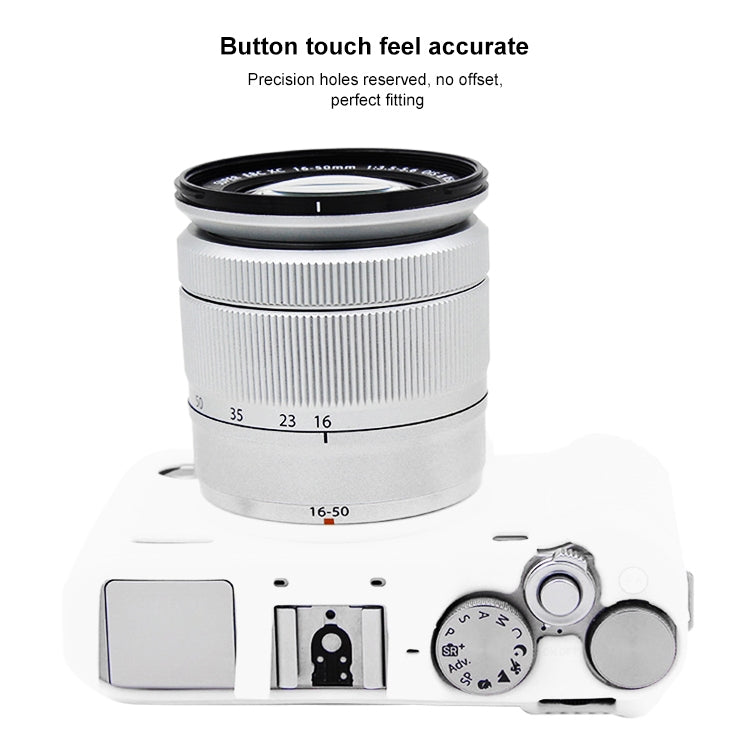 PULUZ Soft Silicone Protective Case for FUJIFILM X-A3 / X-A10(White) - Protective Case by PULUZ | Online Shopping South Africa | PMC TechLife | Buy Now Pay Later Mobicred