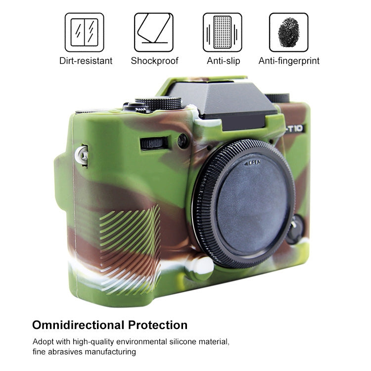 PULUZ Soft Silicone Protective Case for FUJIFILM XT10(Camouflage) - Protective Case by PULUZ | Online Shopping South Africa | PMC TechLife | Buy Now Pay Later Mobicred