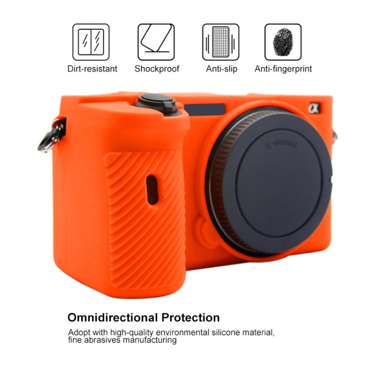 PULUZ Soft Silicone Protective Case for Sony A6600 / ILCE-6600(Orange) - Protective Case by PULUZ | Online Shopping South Africa | PMC TechLife | Buy Now Pay Later Mobicred