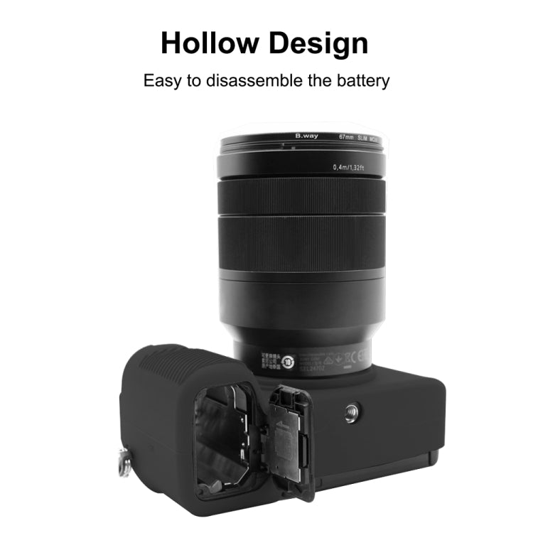 PULUZ Soft Silicone Protective Case for Sony A7C / ILCE-7C(Black) - Protective Case by PULUZ | Online Shopping South Africa | PMC TechLife | Buy Now Pay Later Mobicred