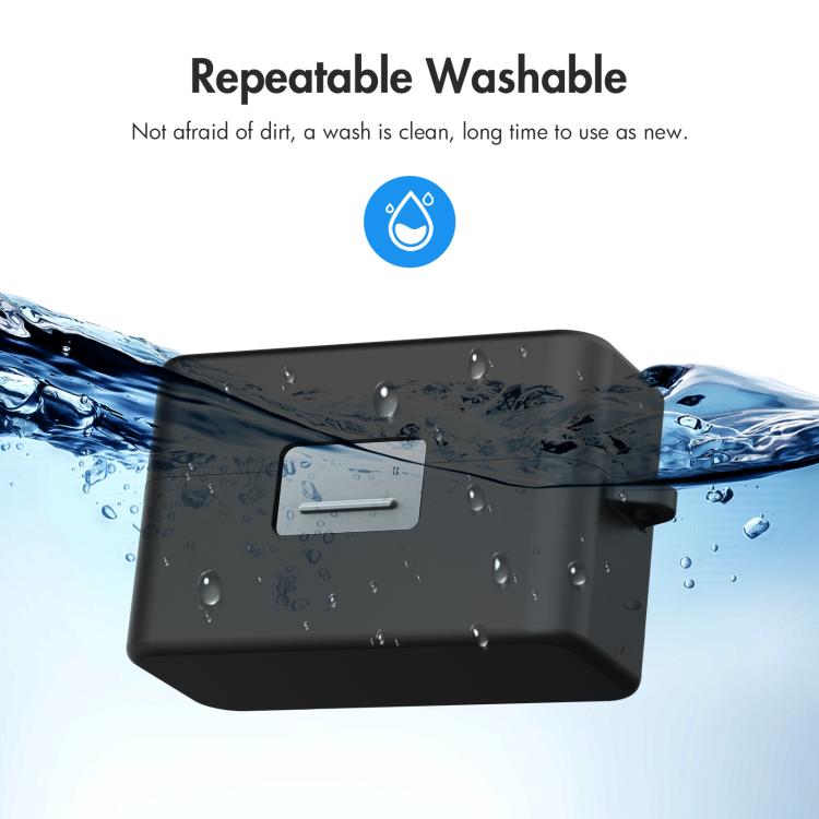 For DJI Mic Mini PULUZ Charging Case Silicone Scratch-proof Protective Cover (Black) - free shipping - PMC TechLife - Order now!