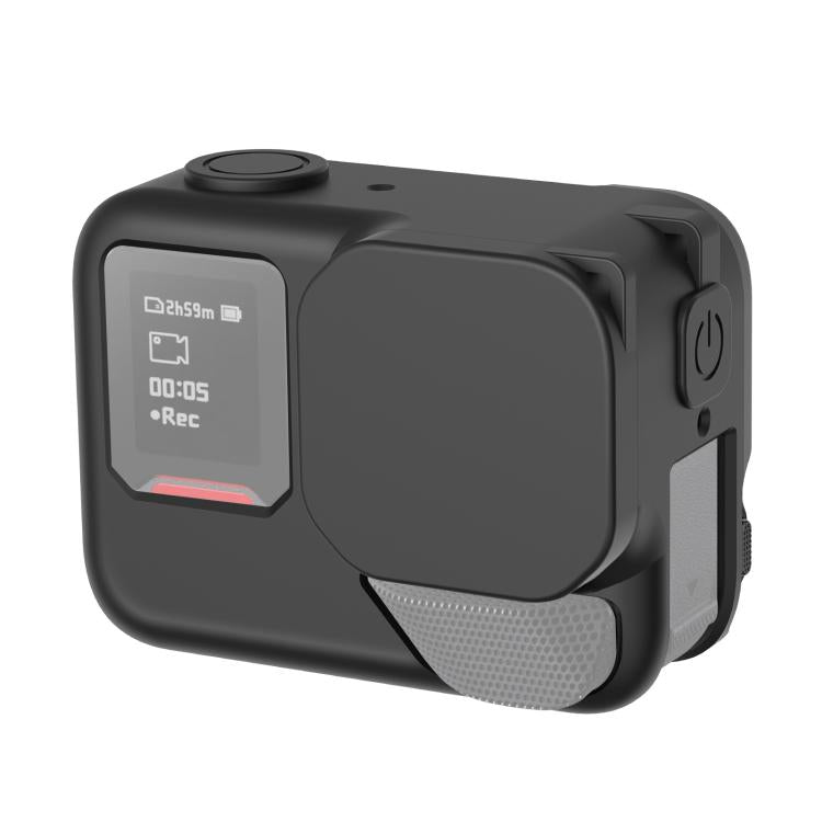 For Insta360 Ace Pro 2 PULUZ Body Silicone Protective Case with Lens Cap & Strap (Black) - free shipping - PMC TechLife - Order now!