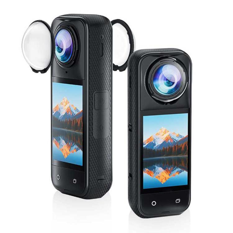 For Insta360 X5 PULUZ Rotating Optical Tempered Glass Lens Guard Protective Cover (Transparent) - free shipping - PMC TechLife - Order now!