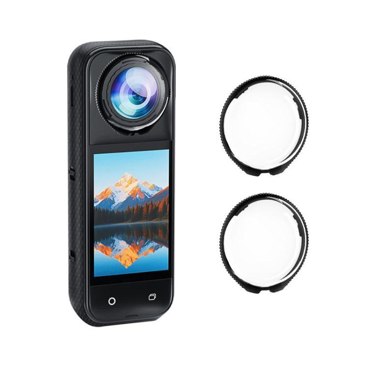 For Insta360 X5 PULUZ Rotating Optical Tempered Glass Lens Guard Protective Cover (Transparent) - free shipping - PMC TechLife - Order now!