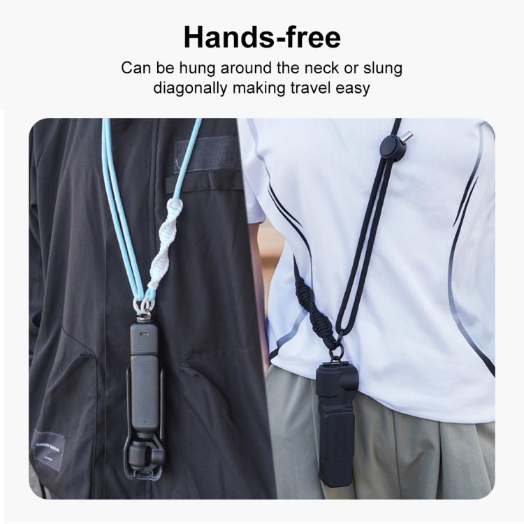 PULUZ Sports Camera Lanyard Long Adjustable Anti-lost Rope for DJI OSMO Pocket 3 / Insta360 X5 (Blue) - free shipping - PMC TechLife - Order now!