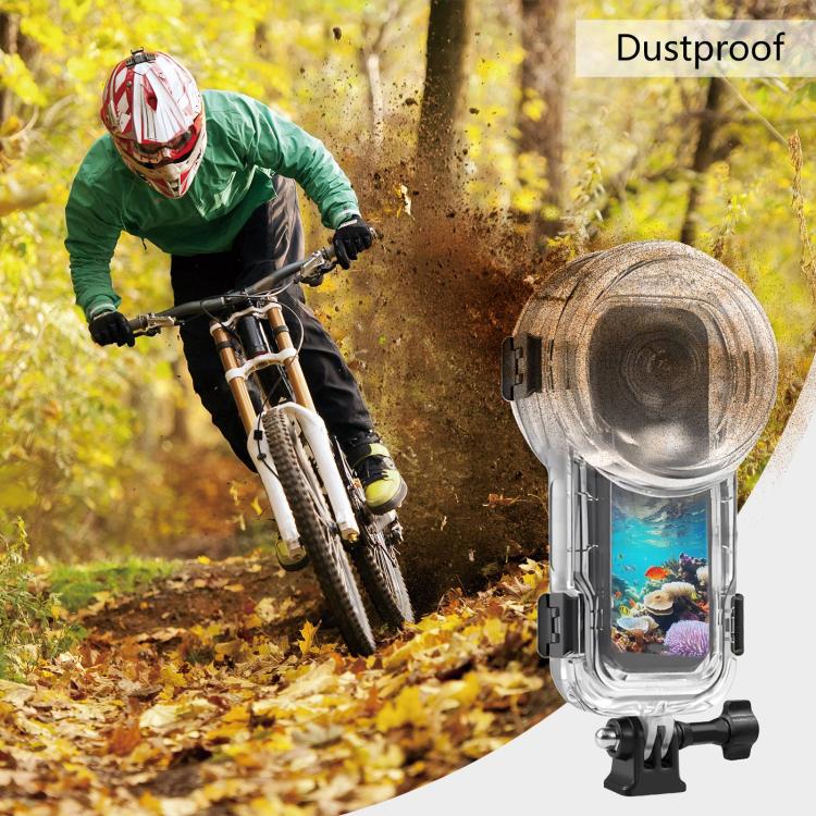 For Insta360 X5 PULUZ 60m Waterproof Sealed Diving Case (Transparent) - free shipping - PMC TechLife - Order now!