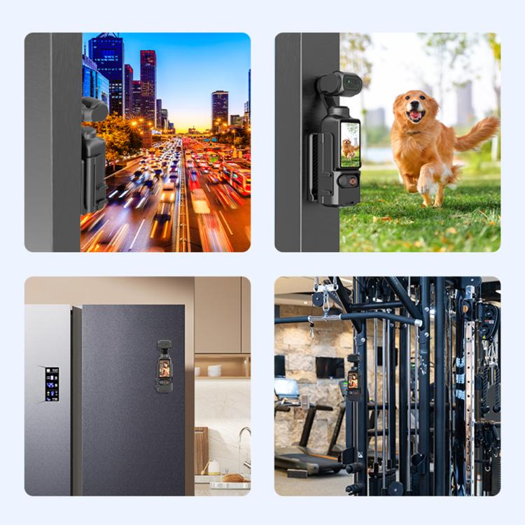 For DJI Osmo Pocket 3 PULUZ Folding Magnetic Mount Base Bracket (Black) - free shipping - PMC TechLife - Order now!