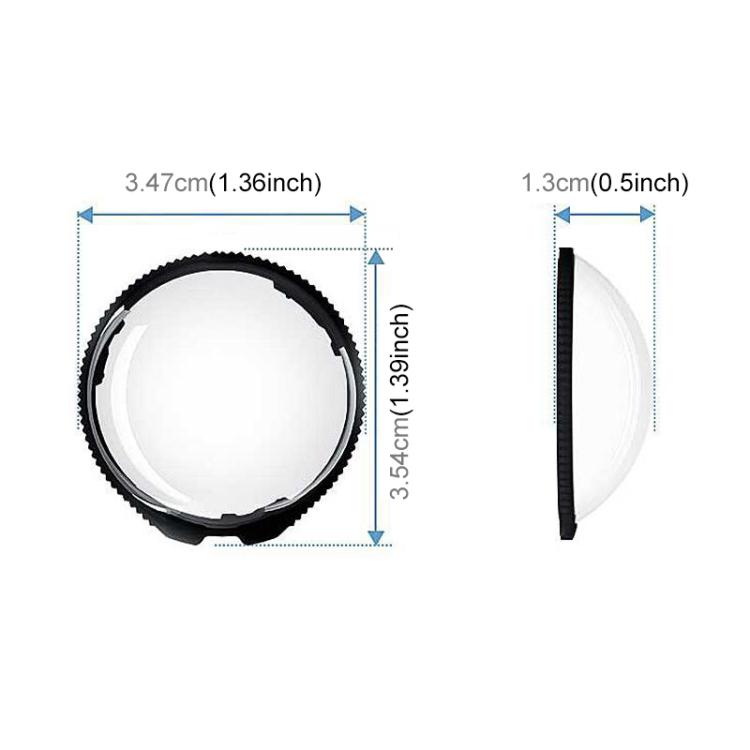 For Insta360 X5 PULUZ Standard Rotation PC Lens Guard  Protective Cover (Transparent) - free shipping - PMC TechLife - Order now!