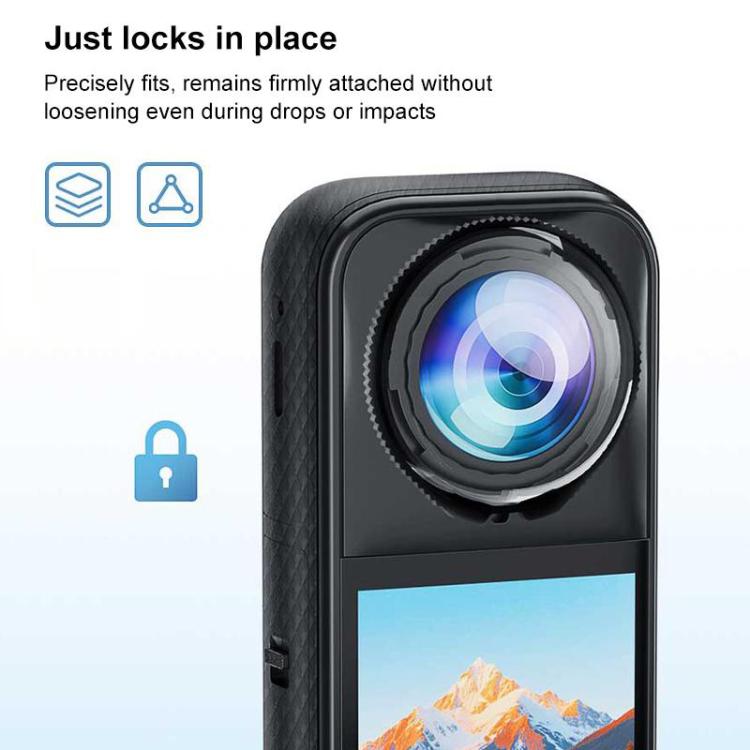 For Insta360 X5 PULUZ Standard Rotation PC Lens Guard  Protective Cover (Transparent) - free shipping - PMC TechLife - Order now!