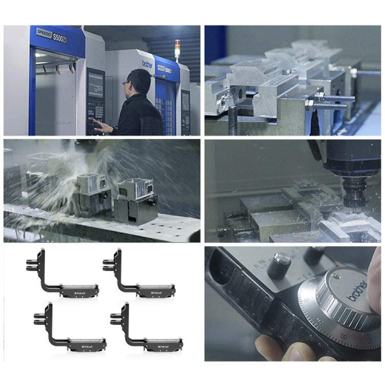 For DJI Osmo Action 5 Pro / 4 PULUZ Vertical Horizontal Shooting Quick Release Metal Magnetic L Bracket (Black) - free shipping - PMC TechLife - Order now!