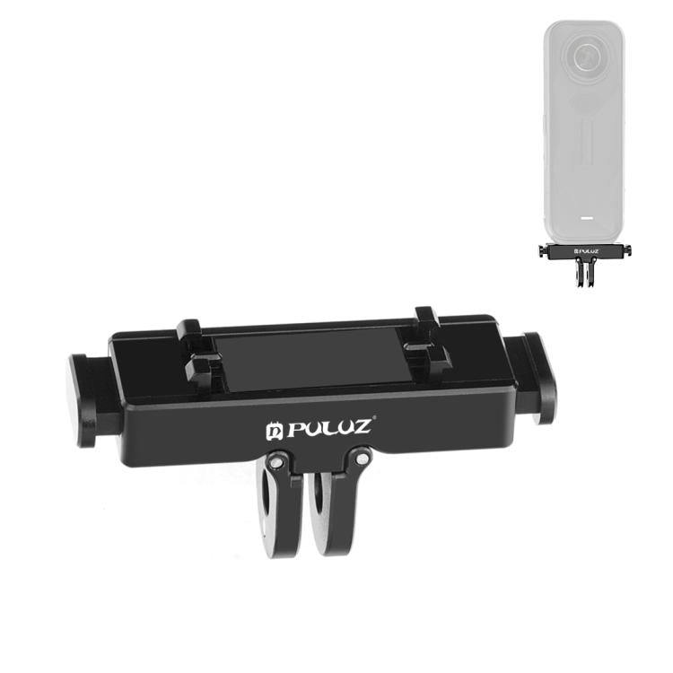 For Insta360 X5 / Ace Pro / Pro 2 PULUZ Aviation Aluminum Quick Release Base Adapter Bracket (Black) - free shipping - PMC TechLife - Order now!