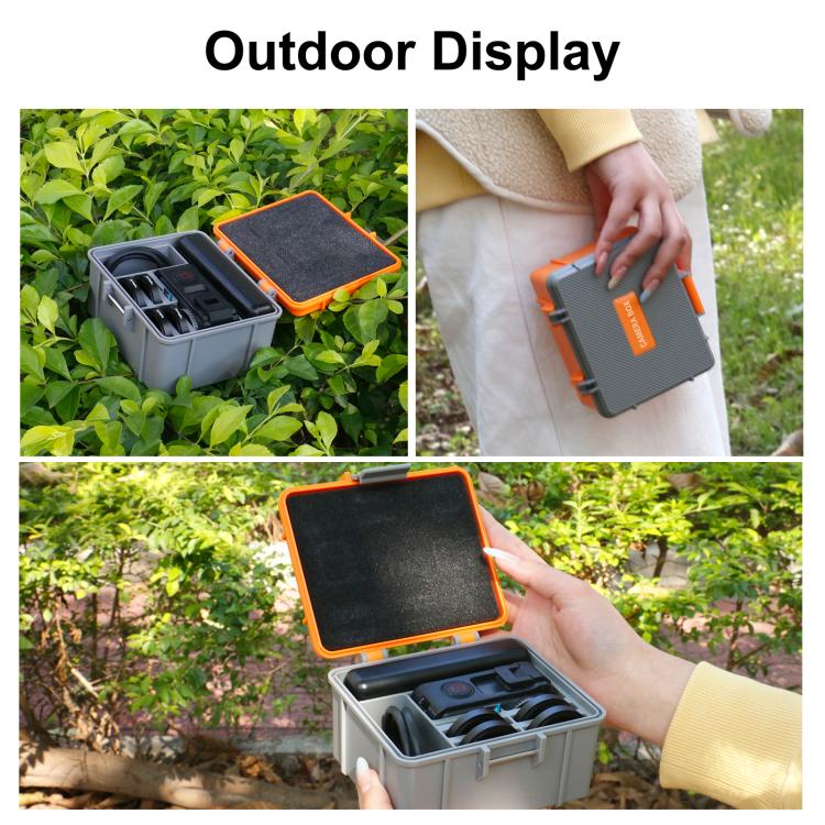 For DJI Osmo Action 5 Pro / 4 / 3 PULUZ Waterproof Hard Carrying Suitcase Outdoor Protective Storage Box (Orange) - free shipping - PMC TechLife - Order now!