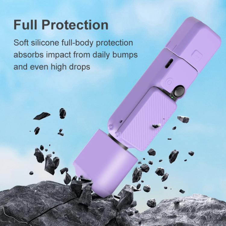 For DJI OSMO Pocket 3 PULUZ 6 in 1 Body Lens Handle Screen Mic Silicone TPU Cover (Pink) - free shipping - PMC TechLife - Order now!