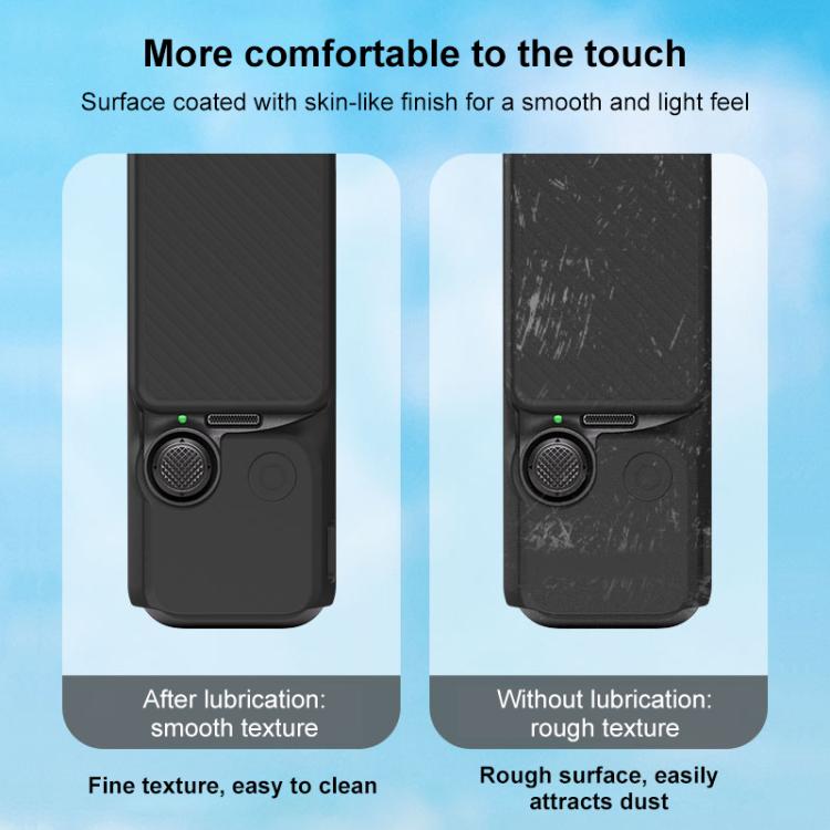 For DJI OSMO Pocket 3 PULUZ 6 in 1 Body Lens Handle Screen Mic Silicone TPU Cover (Grey) - free shipping - PMC TechLife - Order now!