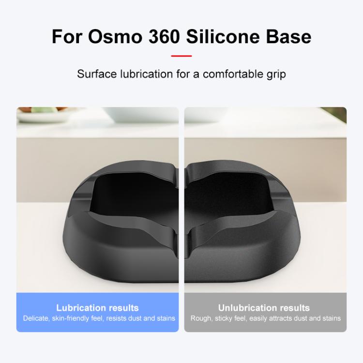 For DJI Osmo 360 PULUZ Desktop Silicone Base Stand (Black) - free shipping - PMC TechLife - Order now!