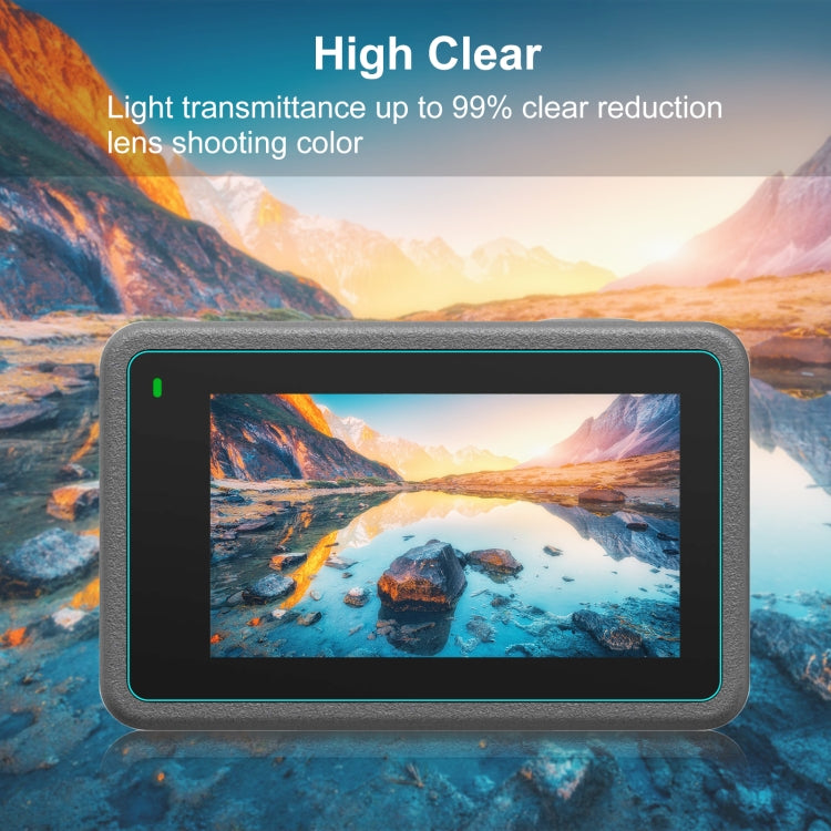 For DJI Osmo Action 3  PULUZ 3-in-1 Lens Front and Back Screen Tempered Glass Explosion-proof Film - Protective Film & Stickers by PULUZ | Online Shopping South Africa | PMC TechLife | Buy Now Pay Later Mobicred
