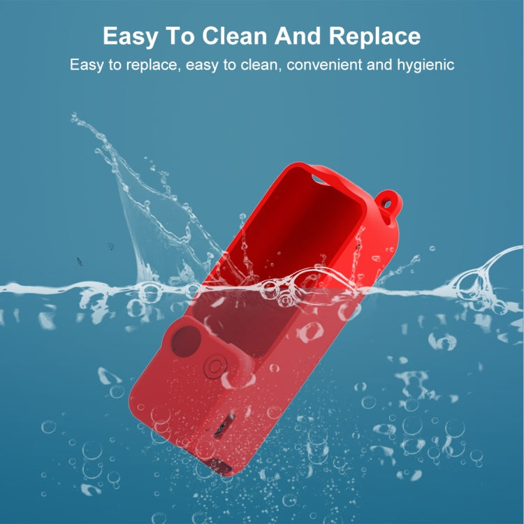 For DJI OSMO Pocket 3 PULUZ  3 in 1 Silicone Cover Case Set (Red) - Case & Bags by PULUZ | Online Shopping South Africa | PMC TechLife | Buy Now Pay Later Mobicred