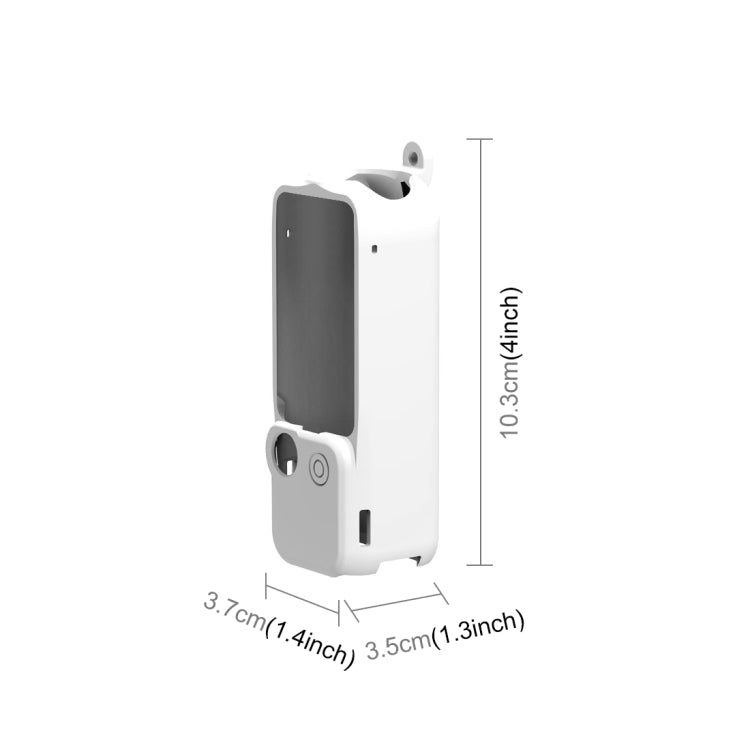 For DJI OSMO Pocket 3 PULUZ  3 in 1 Silicone Cover Case Set (White) - free shipping - PMC TechLife - Order now!