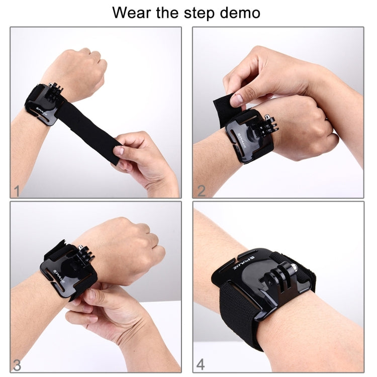 PULUZ Adjustable Wrist Strap Mount for GoPro, Insta360, DJI and Other Action Cameras, Strap Length: 28.5cm - Wrist Strap by PULUZ | Online Shopping South Africa | PMC TechLife | Buy Now Pay Later Mobicred