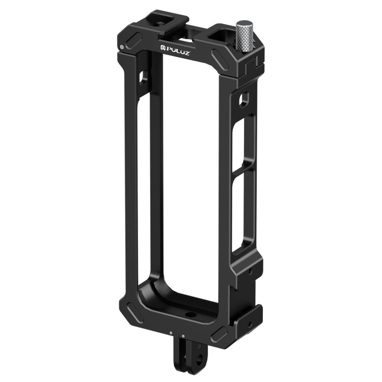 For Insta360 X4 PULUZ Metal Protective Cage Rig Housing Frame with Expand Cold Shoe Base & Tripod Adapter (Black) - Mount & Holder by PULUZ | Online Shopping South Africa | PMC TechLife | Buy Now Pay Later Mobicred