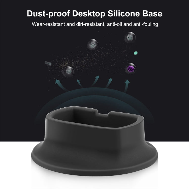 For Insta360 X4 PULUZ Silicone Dock Desktop Fixed Base Bracket (Black) - Mount & Holder by PULUZ | Online Shopping South Africa | PMC TechLife | Buy Now Pay Later Mobicred