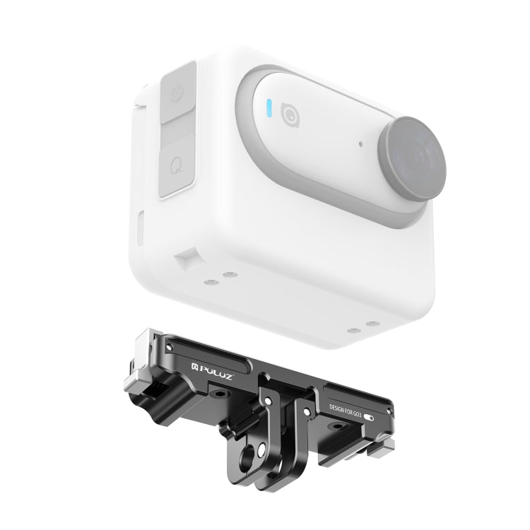For Insta360 GO3 / GO 3S PULUZ Magnetic Aluminum Alloy Quick Release Base Mount (Black) - Others by PULUZ | Online Shopping South Africa | PMC TechLife | Buy Now Pay Later Mobicred