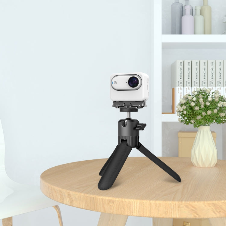 For Insta360 GO3 / GO 3S PULUZ Magnetic Aluminum Alloy Quick Release Base Mount (Black) - Others by PULUZ | Online Shopping South Africa | PMC TechLife | Buy Now Pay Later Mobicred