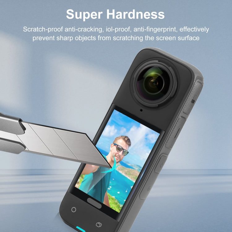 For Insta360 X4 PULUZ 9H 2.5D Curved HD Screen Tempered Glass Film (Transparent) - Protective Film & Stickers by PULUZ | Online Shopping South Africa | PMC TechLife