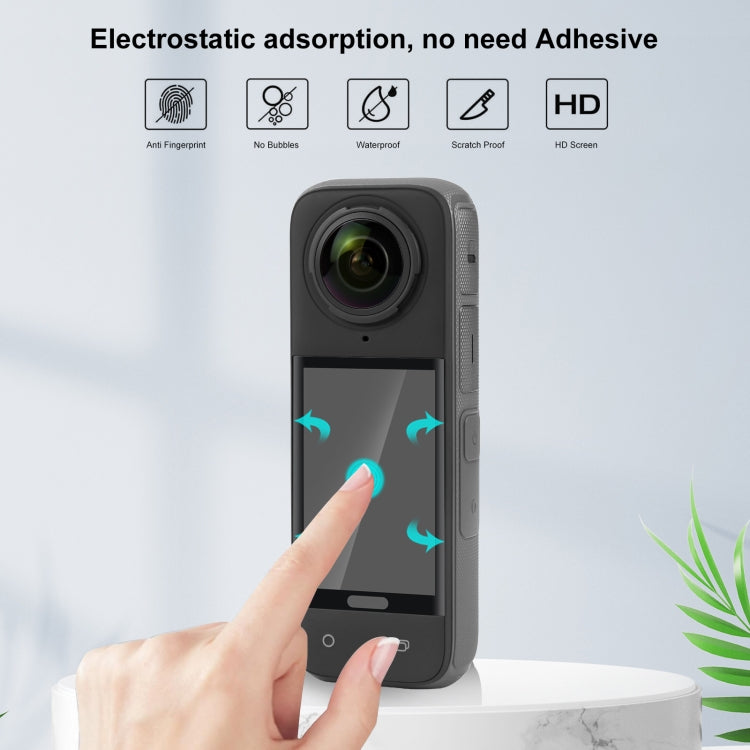 For Insta360 X4 PULUZ 9H 2.5D Curved HD Screen Tempered Glass Film (Transparent) - Protective Film & Stickers by PULUZ | Online Shopping South Africa | PMC TechLife