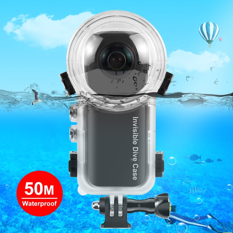 For Insta360 X4 PULUZ 50m Waterproof Sealed Diving Case (Transparent) - free shipping - PMC TechLife - Order now!