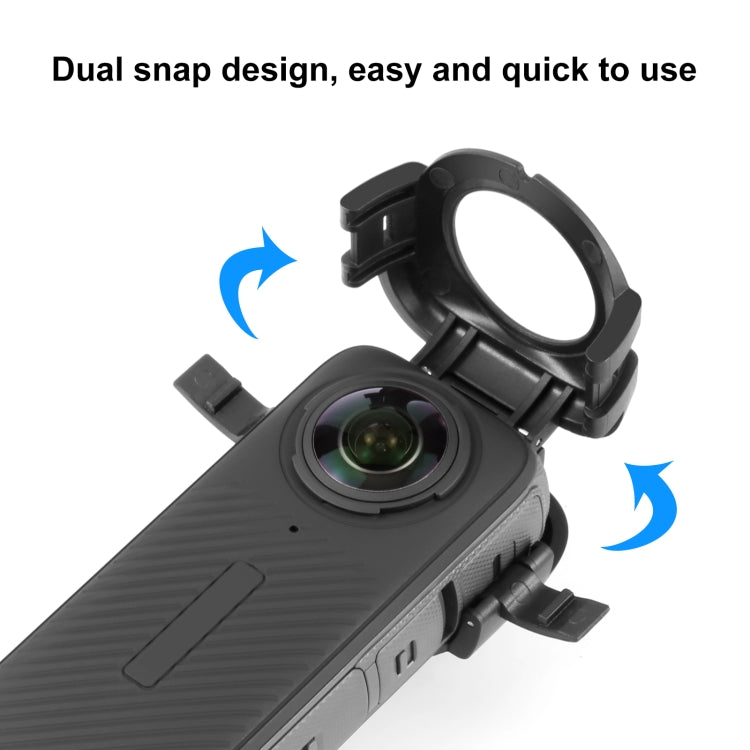 For Insta360 X4 PULUZ Snap-on Lens Guard Protective Cover (Black) - Len Accessories by PULUZ | Online Shopping South Africa | PMC TechLife | Buy Now Pay Later Mobicred