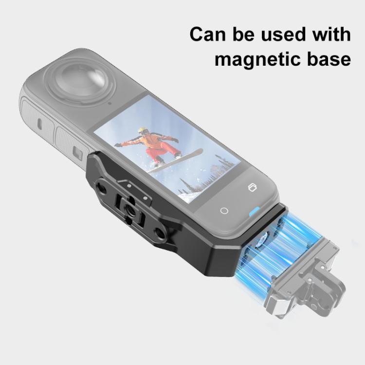 For Insta360 X4 / X5 PULUZ Vertical Horizontal Shooting Quick Release Metal  L Bracket (Black) - Mount & Holder by PULUZ | Online Shopping South Africa | PMC TechLife | Buy Now Pay Later Mobicred