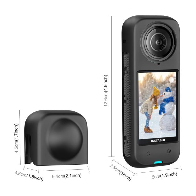 For Insta360 X4 PULUZ Full Body Dust-proof Silicone Protective Case (Black) - Case & Bags by PULUZ | Online Shopping South Africa | PMC TechLife | Buy Now Pay Later Mobicred