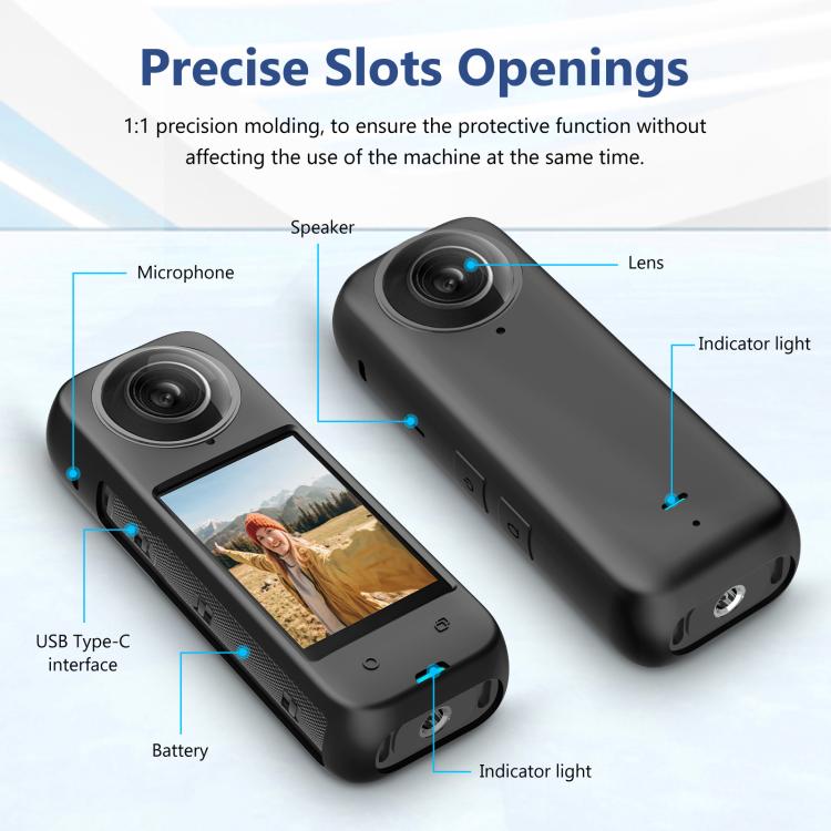 For Insta360 X4 PULUZ Full Body Dust-proof Silicone Protective Case (Black) - Case & Bags by PULUZ | Online Shopping South Africa | PMC TechLife | Buy Now Pay Later Mobicred