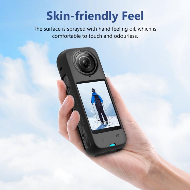 For Insta360 X4 PULUZ Full Body Dust-proof Silicone Protective Case (Black) - Case & Bags by PULUZ | Online Shopping South Africa | PMC TechLife | Buy Now Pay Later Mobicred