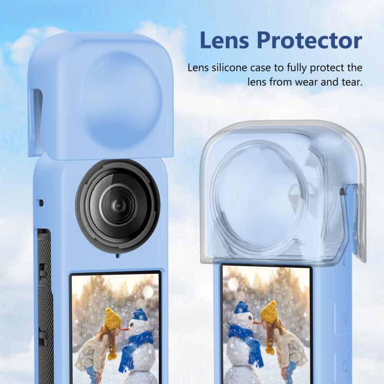 For Insta360 X4 PULUZ Full Body Dust-proof Silicone Protective Case (Blue) - Case & Bags by PULUZ | Online Shopping South Africa | PMC TechLife | Buy Now Pay Later Mobicred