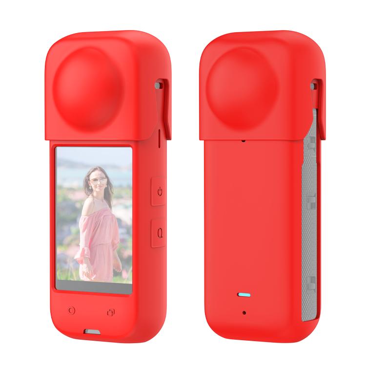 For Insta360 X4 PULUZ Full Body Dust-proof Silicone Protective Case (Red) - Case & Bags by PULUZ | Online Shopping South Africa | PMC TechLife | Buy Now Pay Later Mobicred