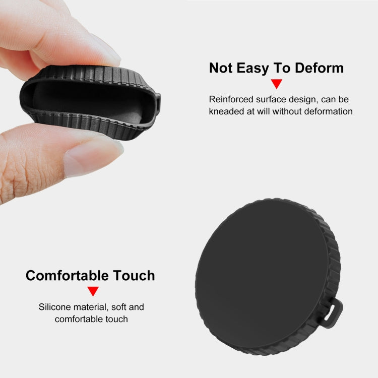 For DJI Osmo Action 5 Pro / 4 / 3 PULUZ Silicone Lens Cap (Black) - Other by PULUZ | Online Shopping South Africa | PMC TechLife | Buy Now Pay Later Mobicred