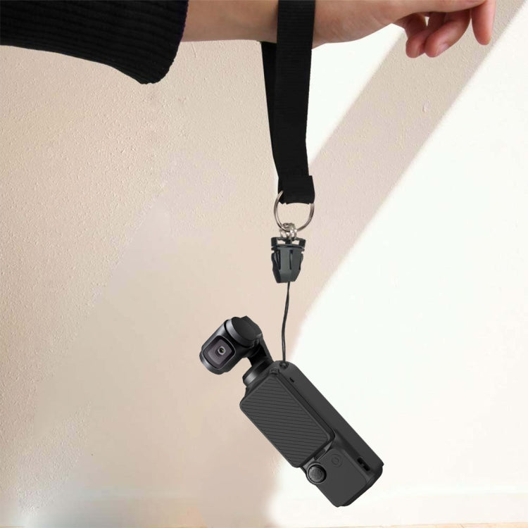 For DJI OSMO Pocket 3 PULUZ  2 in 1 Silicone Cover Case Set with Strap (Black) - Case & Bags by PULUZ | Online Shopping South Africa | PMC TechLife | Buy Now Pay Later Mobicred
