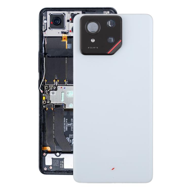 For Asus ROG Phone 9 5G Original Glass Battery Back Cover with Camera Lens Cover(Matte White) - free shipping - PMC TechLife - Order now!