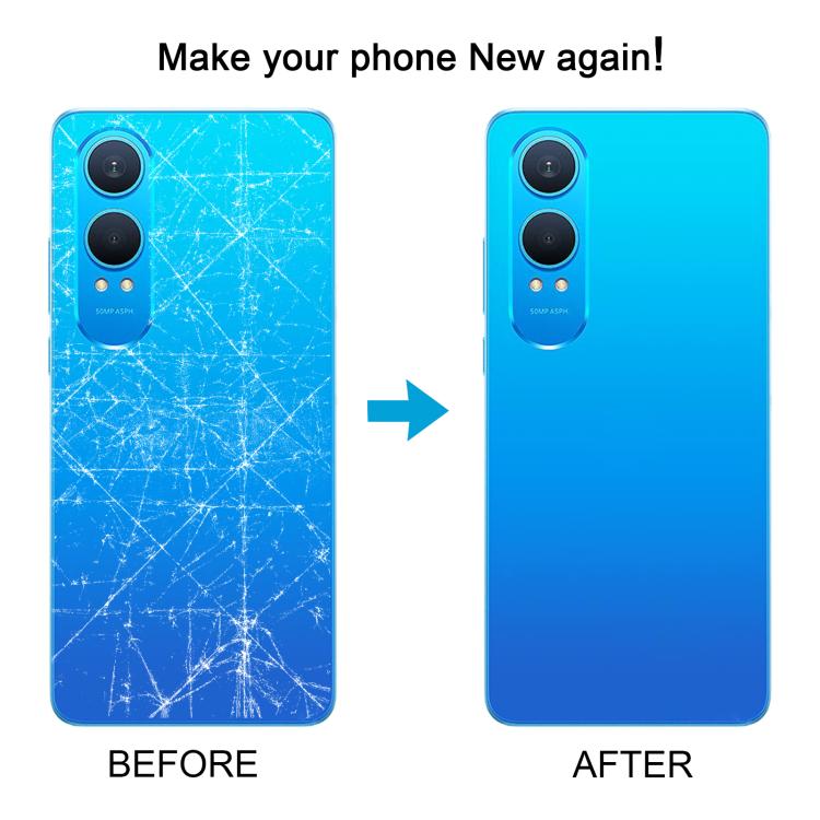 For OnePlus Nord CE4 Lite Plastic Back Cover with Camera Lens Cover(Silver) - free shipping - PMC TechLife - Order now!