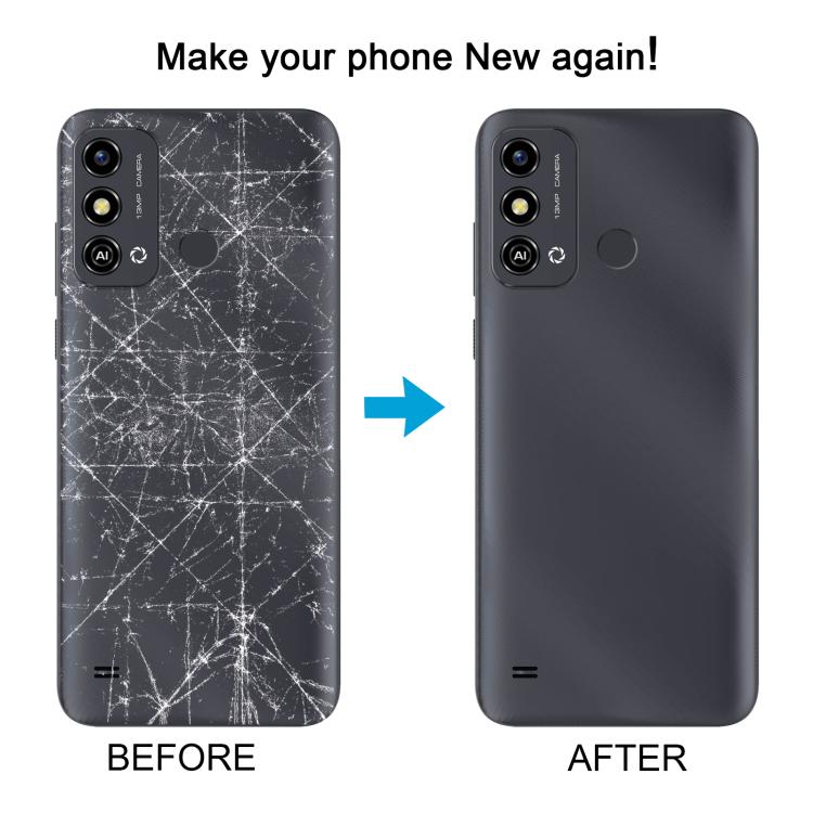 For ZTE Blade A53 Plastic Battery Back Cover(Black) - free shipping - PMC TechLife - Order now!
