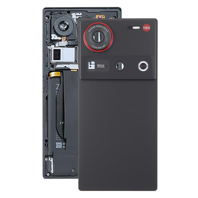 For ZTE nubia Z70 Ultra NX733J NX736J Glass Battery Back Cover with Camera Lens Cover(Black) - free shipping - PMC TechLife - Order now!