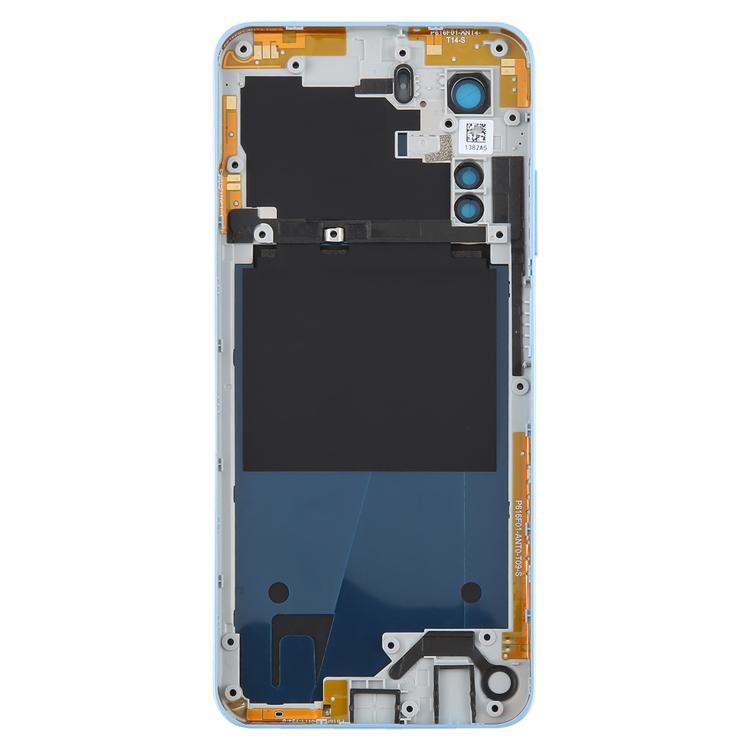 For ZTE Axon 40 Lite Plastic Battery Back Cover with Middle Frame / Camera Lens Cover(Blue) - free shipping - PMC TechLife - Order now!